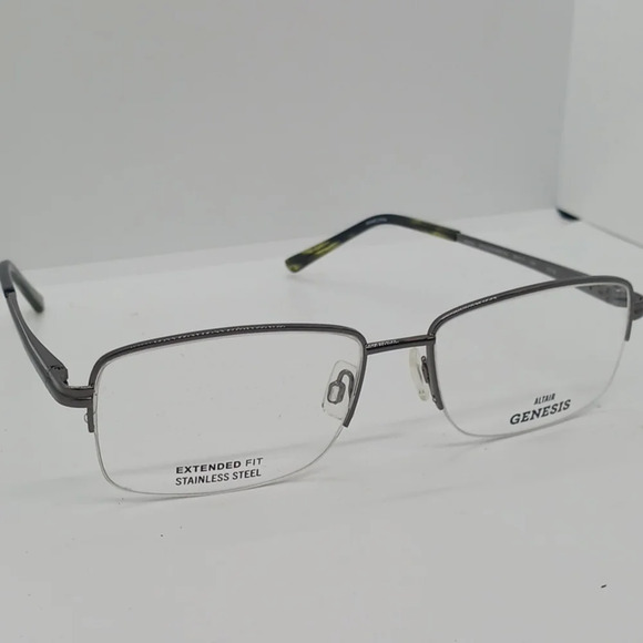 NWT MEN'S ALTAIR GENESIS EYEGLASS FRAMES G4021 GUNMETAL - Picture 3 of 4
